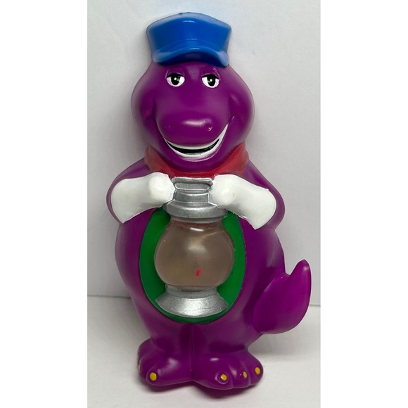 Vintage Barney Train Conductor Night Light 90s Children's Room Decor Tested 1992 - Picture 1 of 9